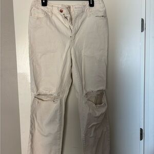 Universal Thread Straight Leg Jeans in Cream